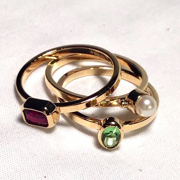 Avon Jewelry - 🌺NEW! Gold & Gemstone Stacking Rings